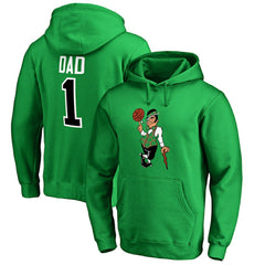 Kelly Green Boston Celtics #1 Dad Pullover Hoodie | NBA