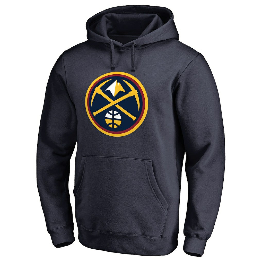 Navy Denver Nuggets #1 Dad Pullover Hoodie sale | NBA