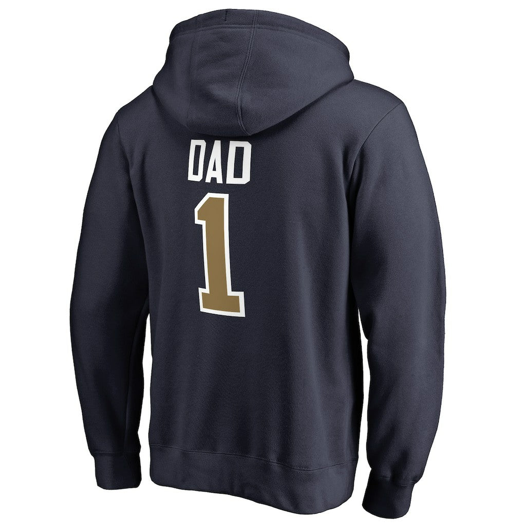 Navy New Orleans Pelicans #1 Dad Pullover Hoodie | NBA