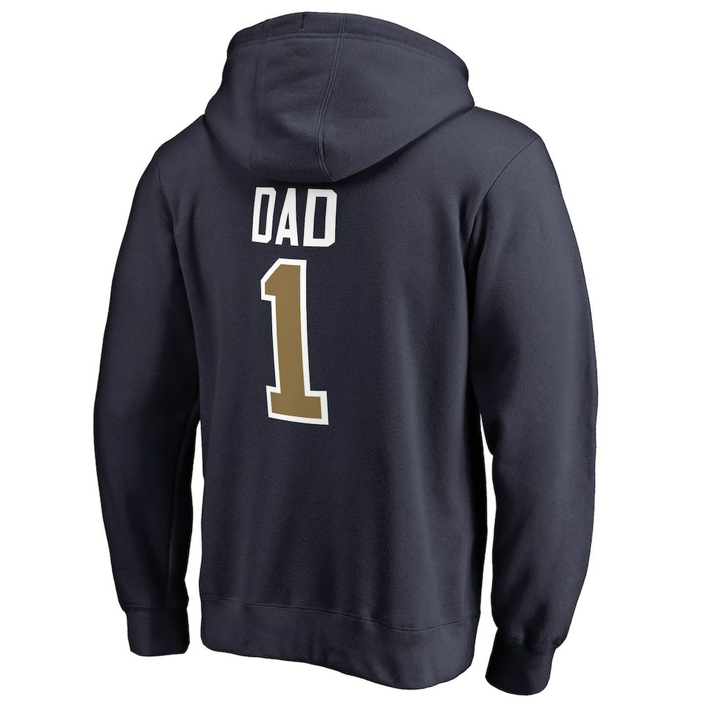 Navy New Orleans Pelicans #1 Dad Pullover Hoodie | NBA