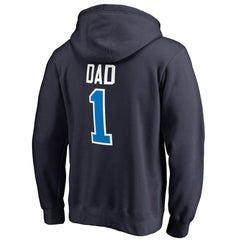 Navy Oklahoma City Thunder #1 Dad Pullover Hoodie | NBA