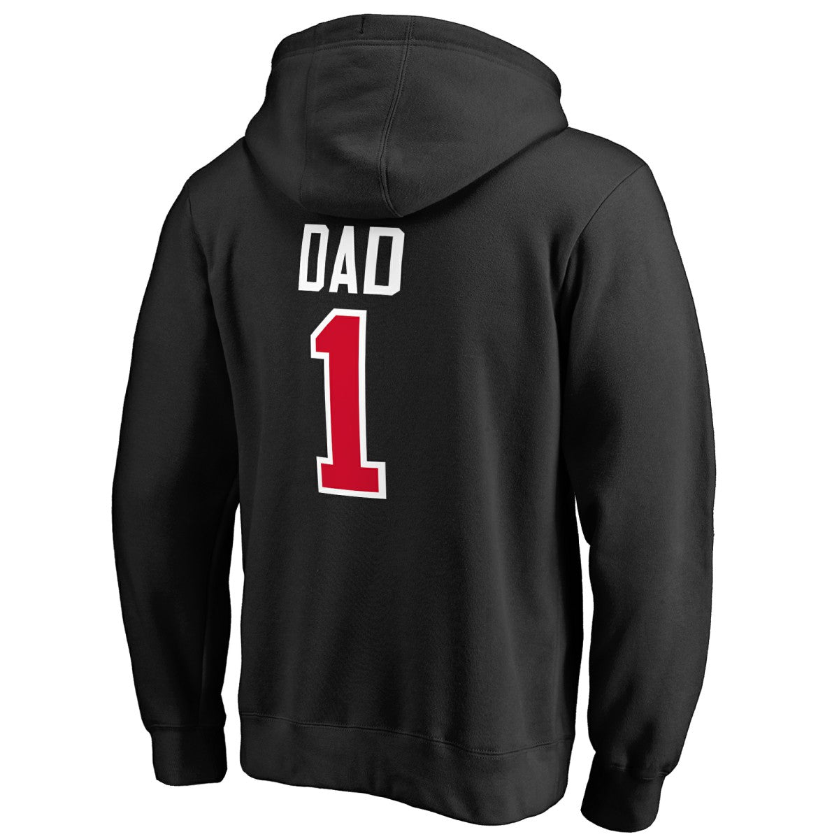 Black Portland Trail Blazers #1 Dad Pullover Hoodie | NBA