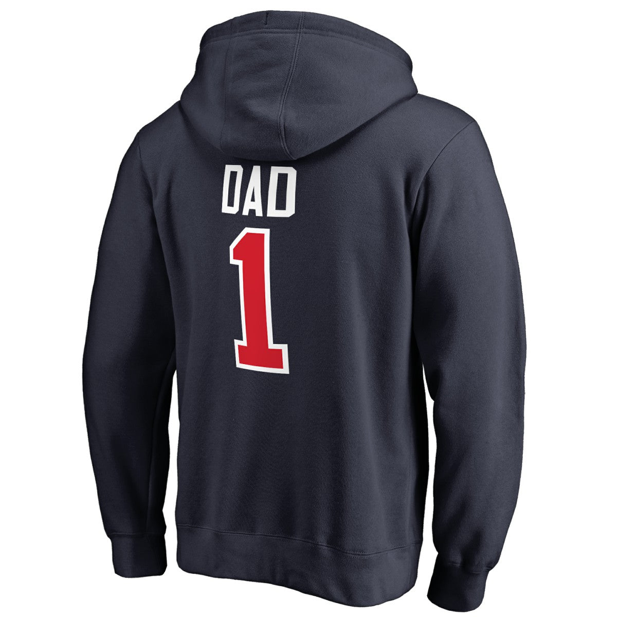 Navy Washington Wizards #1 Dad Pullover Hoodie | NBA