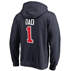 Navy Washington Wizards #1 Dad Pullover Hoodie | NBA