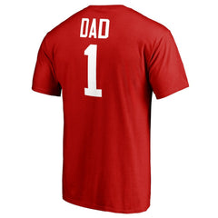 Red Atlanta Hawks #1 Dad T-Shirt | NBA
