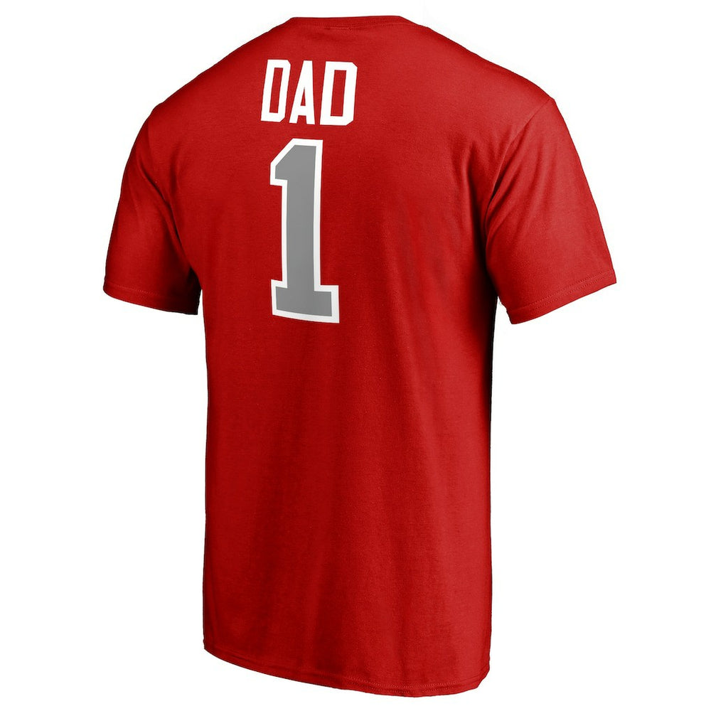 Red Houston Rockets #1 Dad T-Shirt | NBA