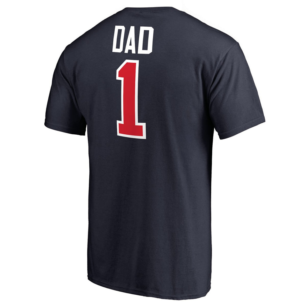 Navy Washington Wizards #1 Dad T-Shirt | NBA