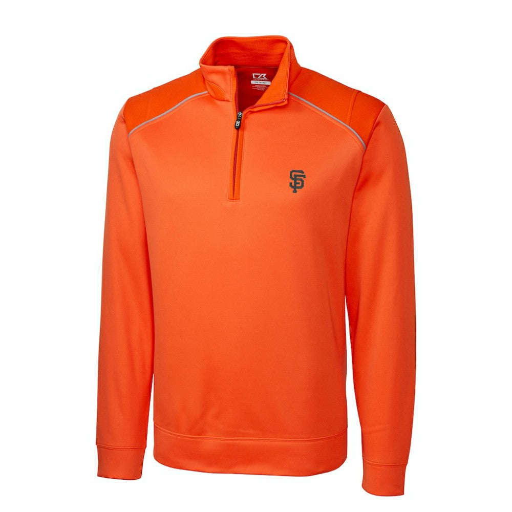 San Francisco Giants Cutter & Buck Ridge WeatherTec Half-Zip Pullover Jacket - MLB Jackets