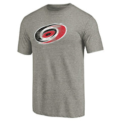 Carolina Hurricanes Distressed Team Logo Tri-Blend T-Shirt -  NHL T-shirts