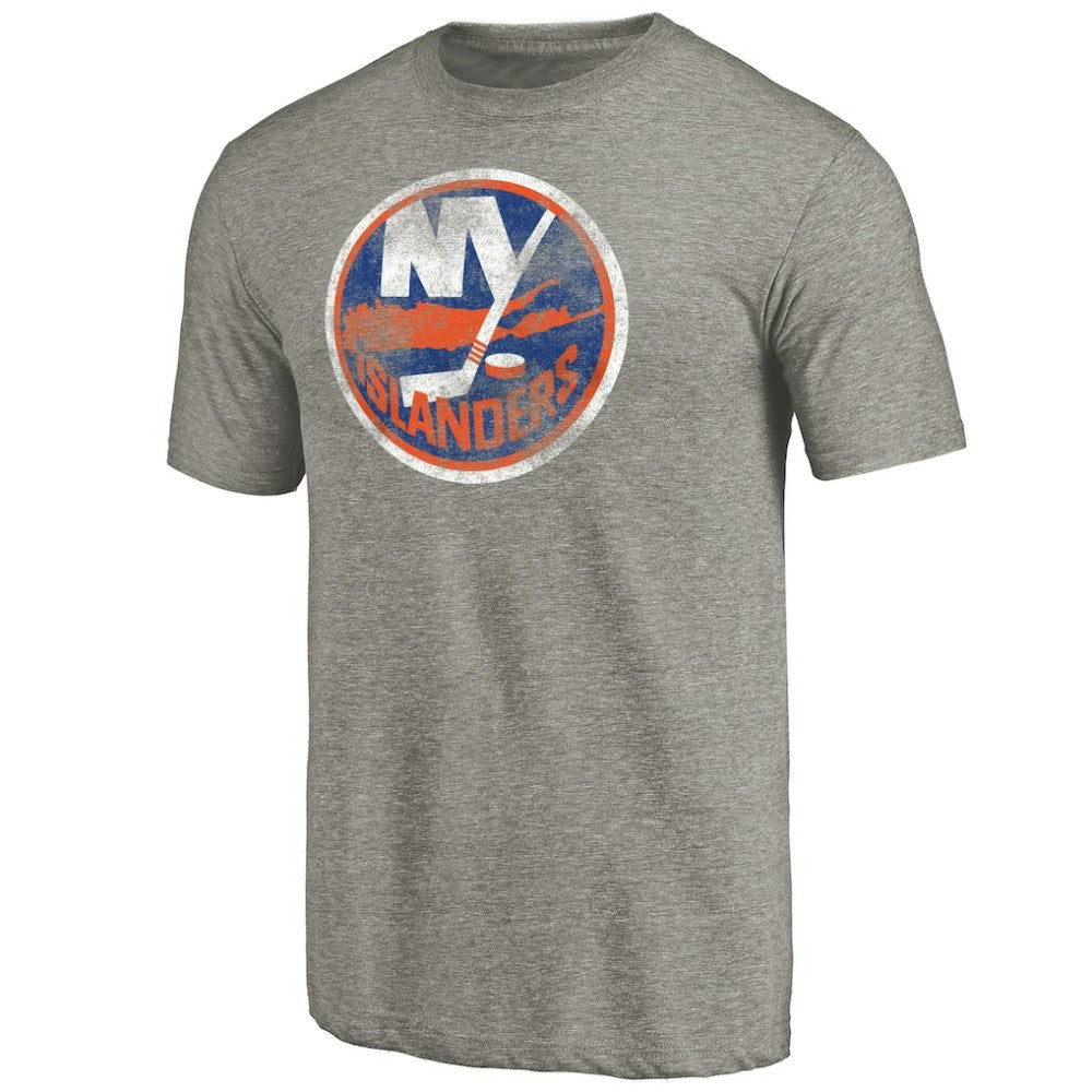 New York Islanders Distressed Team Logo Tri-Blend T-Shirt -  NHL T-shirts