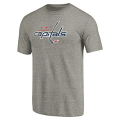 Washington Capitals Distressed Team Logo Tri-Blend T-Shirt -  NHL T-shirts