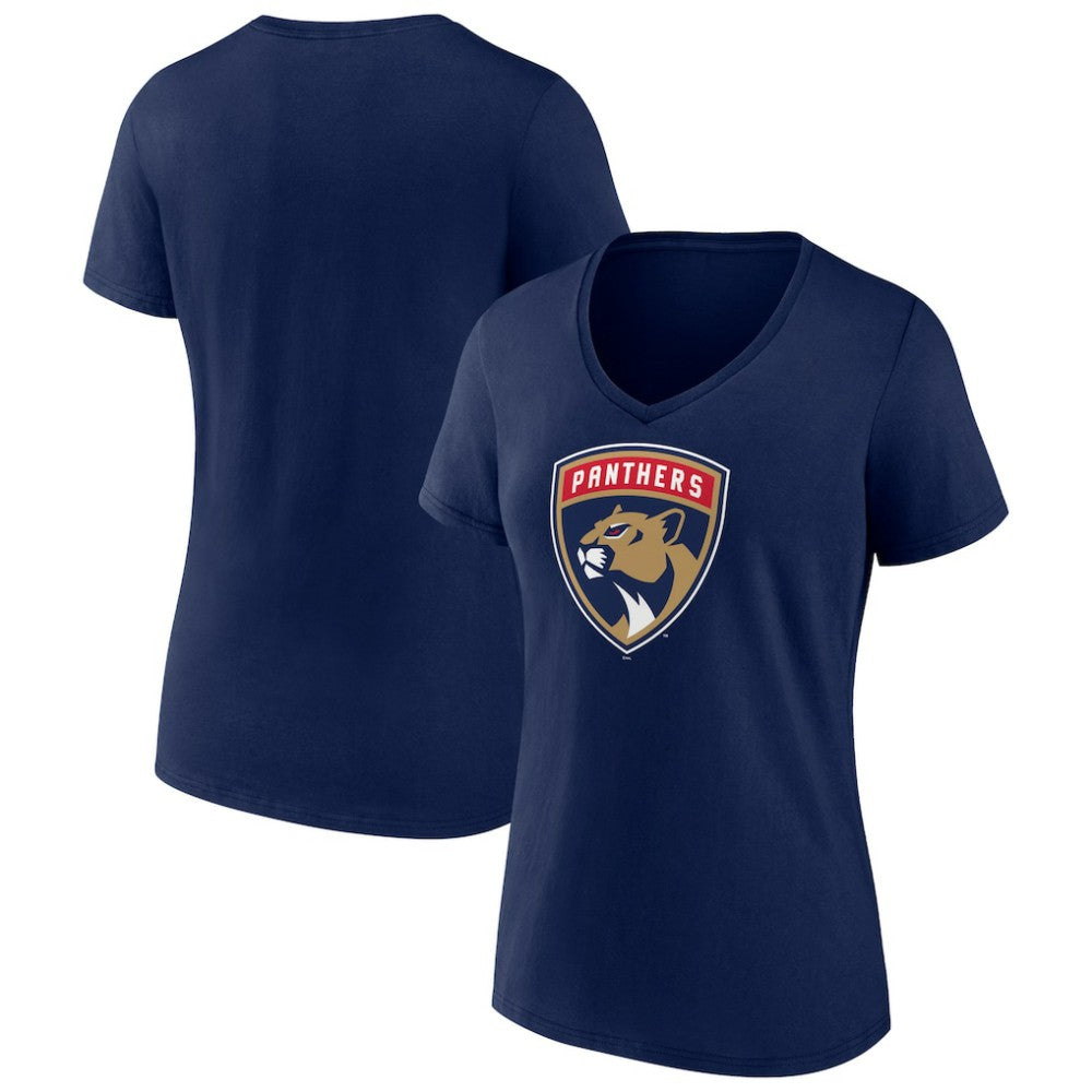 Florida Panthers Women's Primary Logo V-Neck T-Shirt -  NHL T-shirts