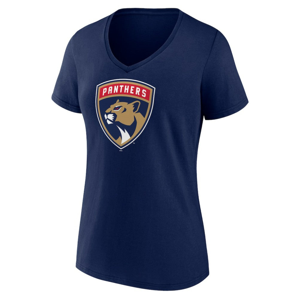 Florida Panthers Women's Primary Logo V-Neck T-Shirt -  NHL T-shirts