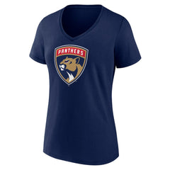 Florida Panthers Women's Primary Logo V-Neck T-Shirt -  NHL T-shirts