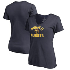 Navy Denver Nuggets Women's Overtime V-Neck T-Shirt sale | NBA