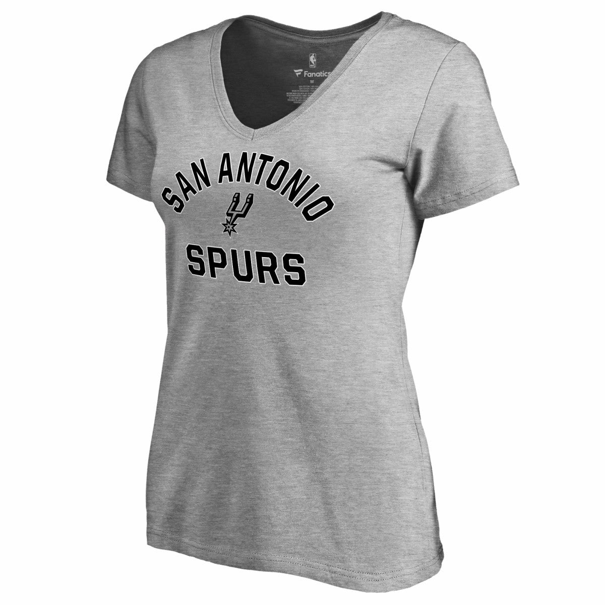 Heather Gray San Antonio Spurs Women's Overtime V-Neck T-Shirt | NBA