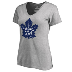 Toronto Maple Leafs Women's New Primary Logo V-Neck T-Shirt -  NHL T-shirts