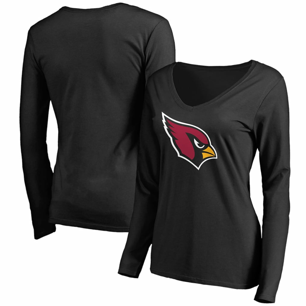 Arizona Cardinals Women's Primary Team Logo V-Neck Long Sleeve T-Shirt | NFL Sale