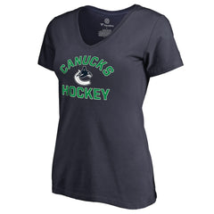 Vancouver Canucks Women's Overtime V-Neck T-Shirt -  NHL T-shirts