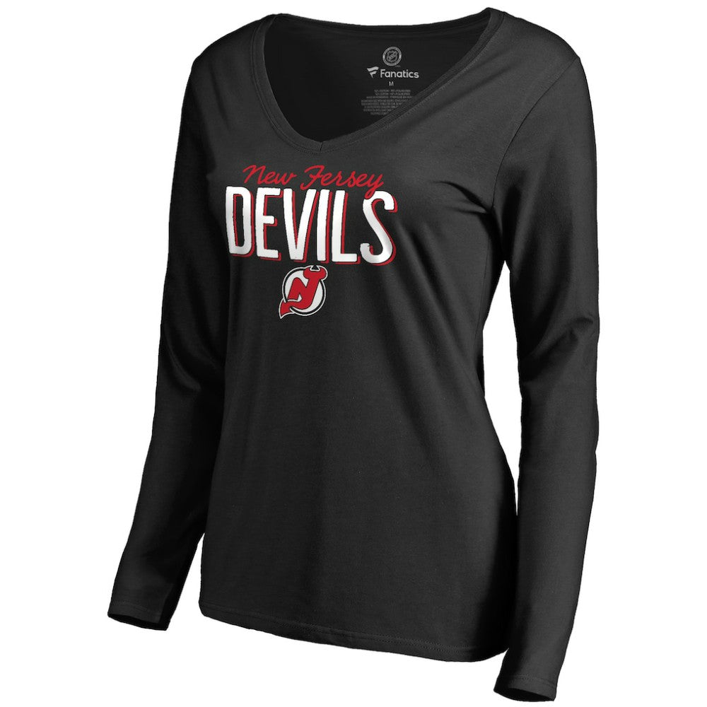 New Jersey Devils Women's Nostalgia Long Sleeve T-Shirt -  NHL T-shirts