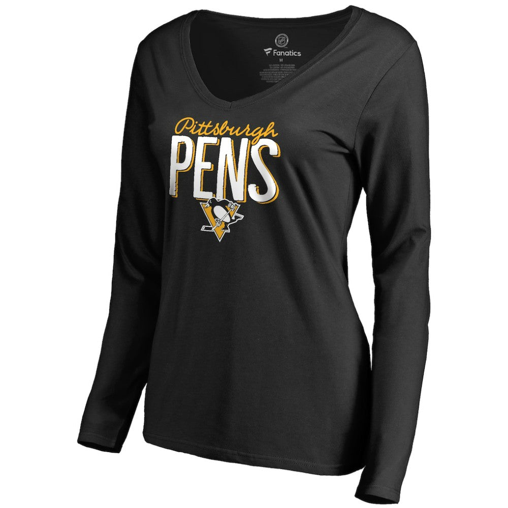 Pittsburgh Penguins Women's Nostalgia Long Sleeve T-Shirt -  NHL T-shirts