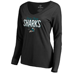 San Jose Sharks Women's Nostalgia Long Sleeve T-Shirt -  NHL T-shirts