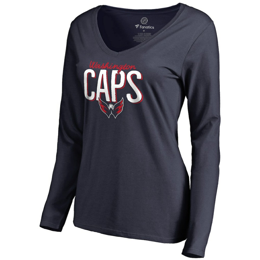 Washington Capitals Women's Nostalgia Long Sleeve T-Shirt -  NHL T-shirts