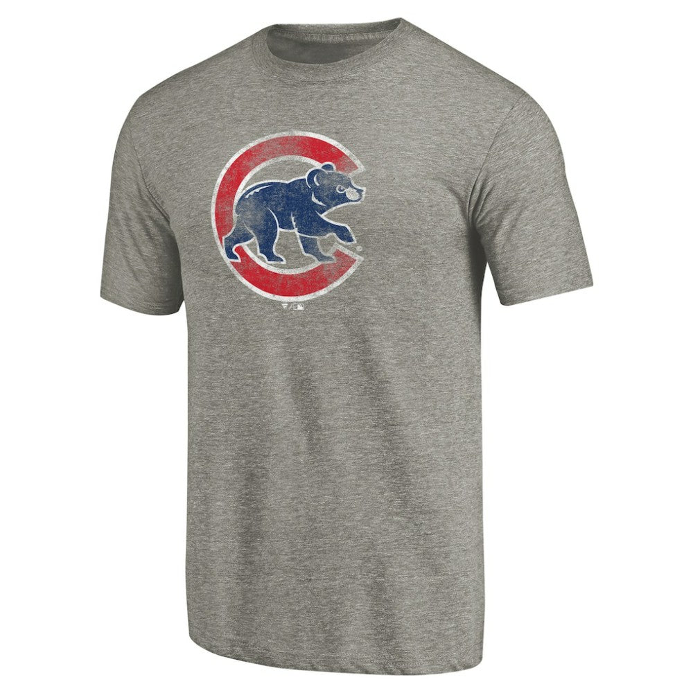 Chicago Cubs Distressed Team Tri-Blend T-Shirt - MLB T-shirts