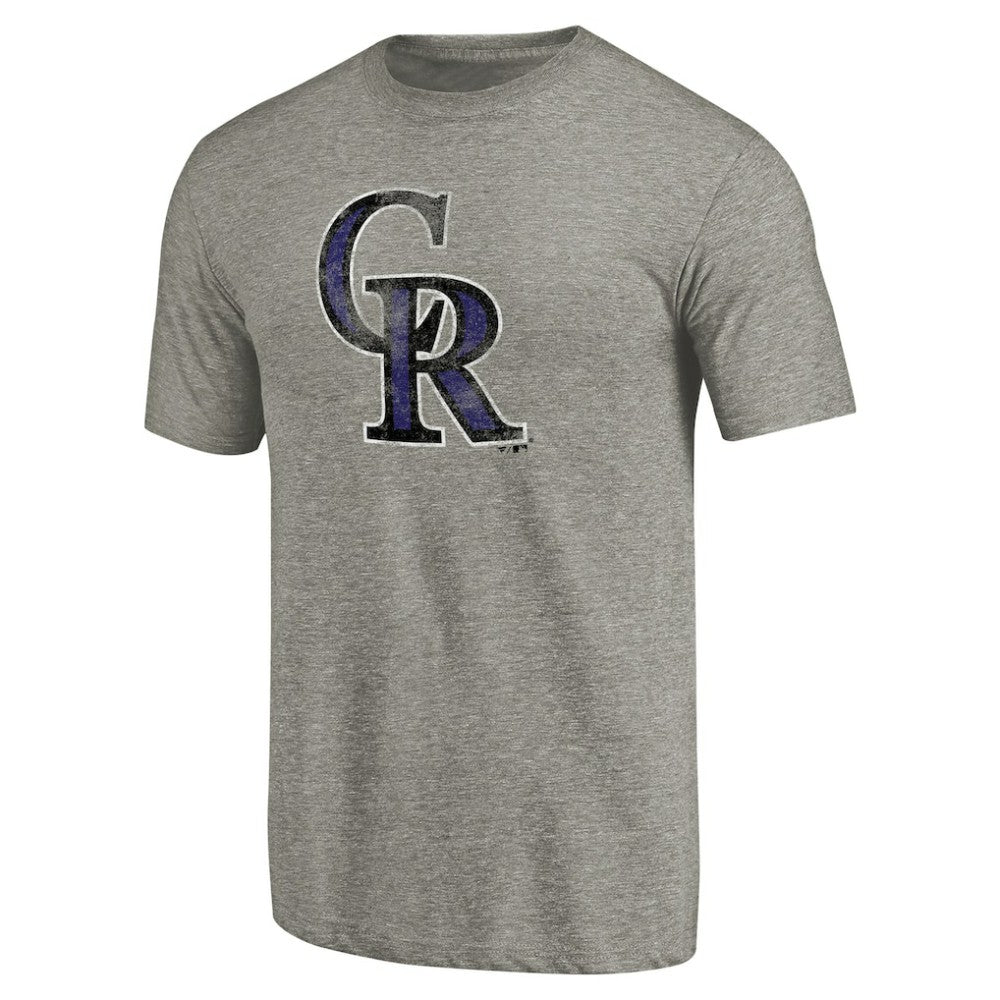 Colorado Rockies Distressed Team Tri-Blend T-Shirt - MLB T-shirts