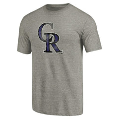 Colorado Rockies Distressed Team Tri-Blend T-Shirt - MLB T-shirts