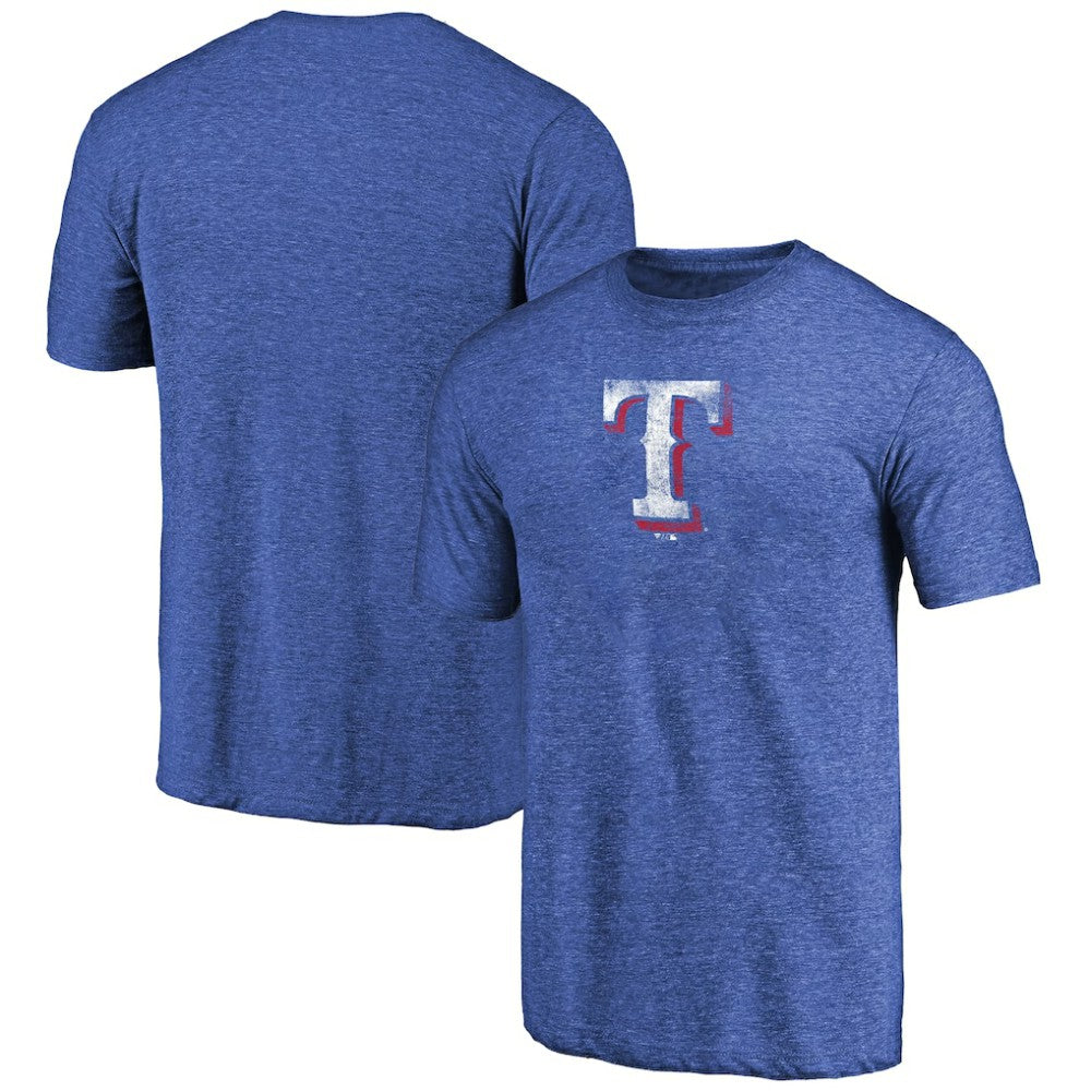 Texas Rangers Distressed Team 2 Tri-Blend T-Shirt - MLB T-shirts