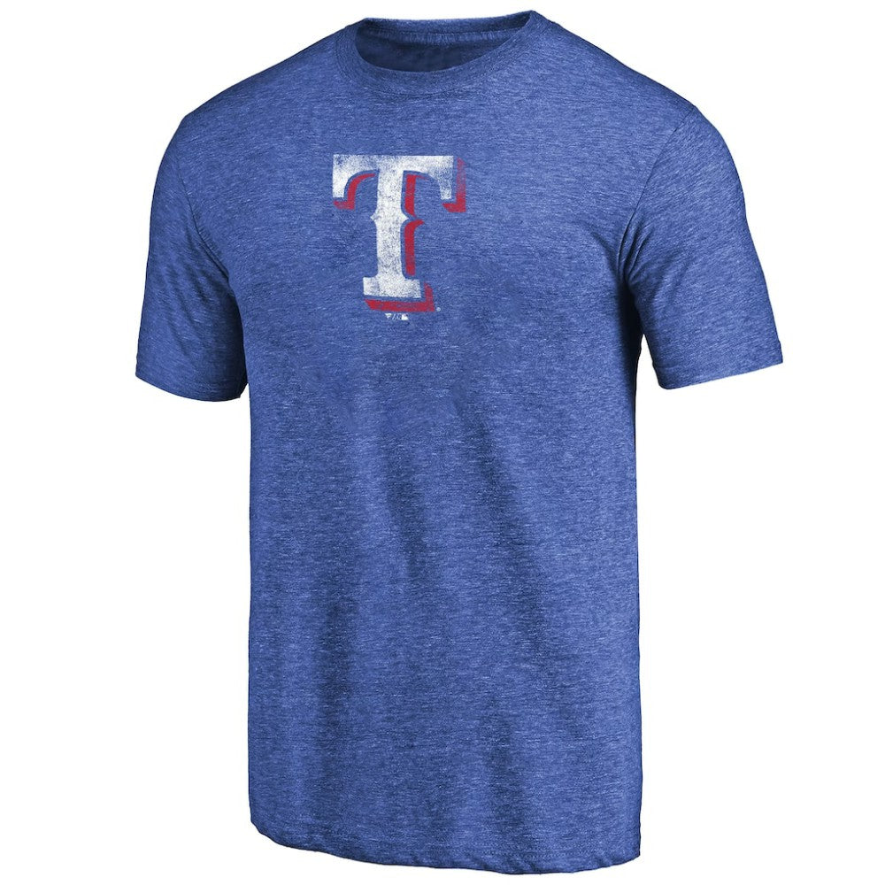 Texas Rangers Distressed Team 2 Tri-Blend T-Shirt - MLB T-shirts