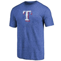 Texas Rangers Distressed Team 2 Tri-Blend T-Shirt - MLB T-shirts
