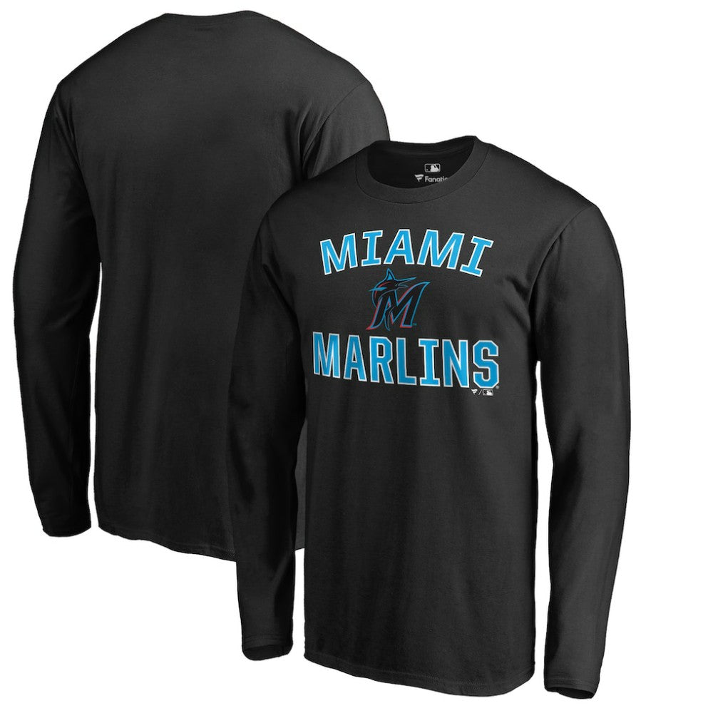 Miami Marlins Victory Arch Long Sleeve T-Shirt - MLB T-shirts