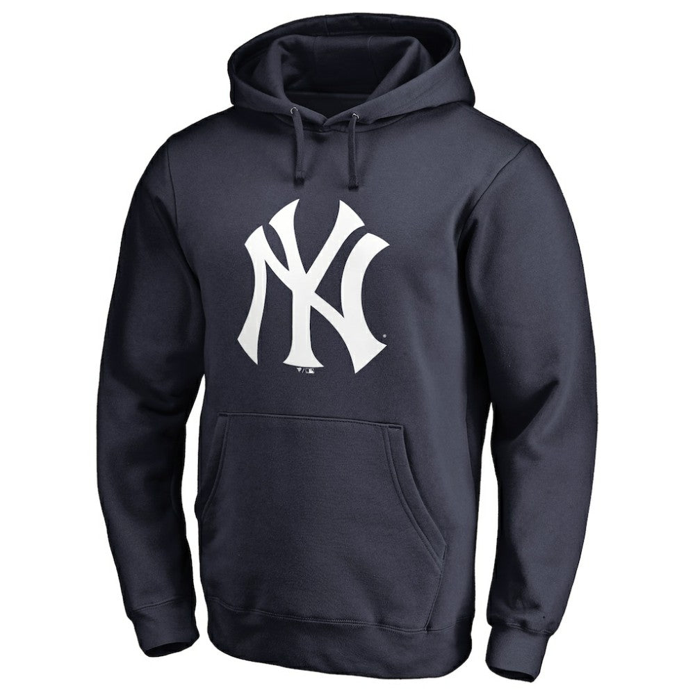 New York Yankees Team Color Primary Logo 2 Pullover Hoodie - MLB Hoodies