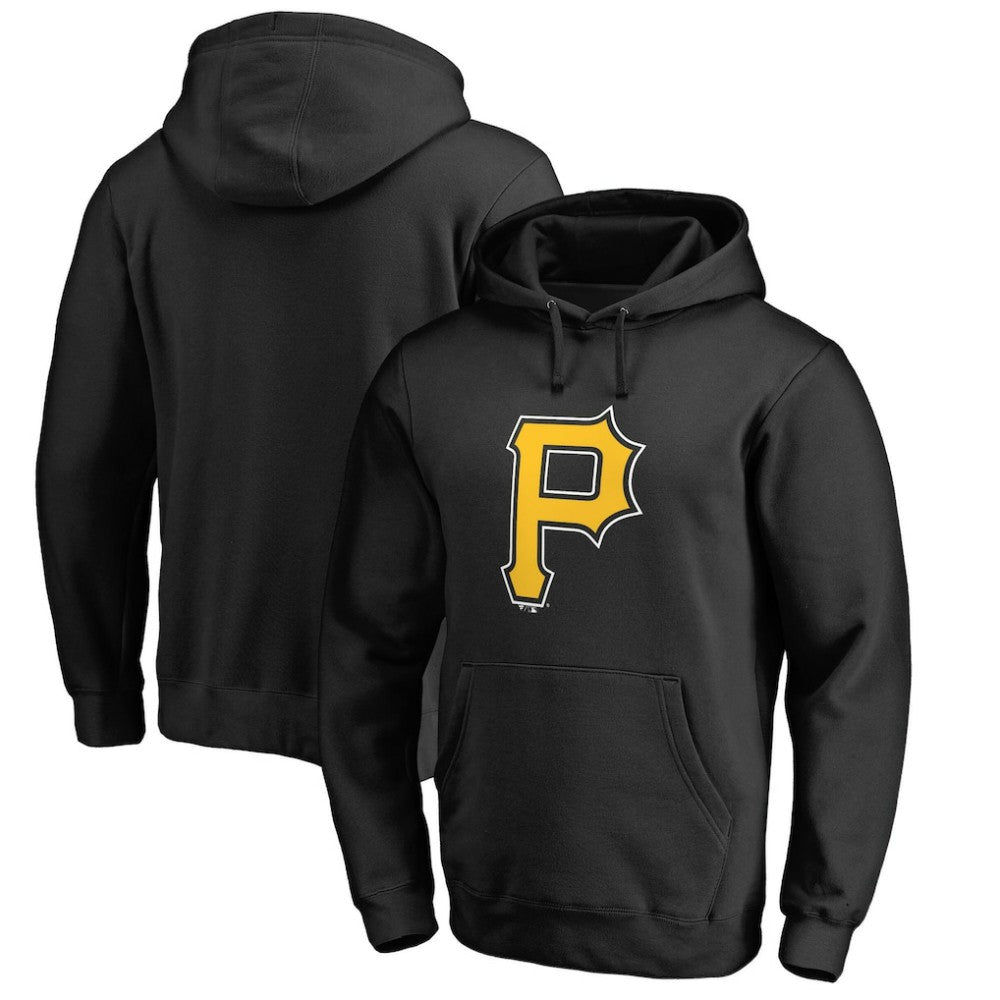 Pittsburgh Pirates Official Logo Fitted Pullover Hoodie - MLB Hoodies