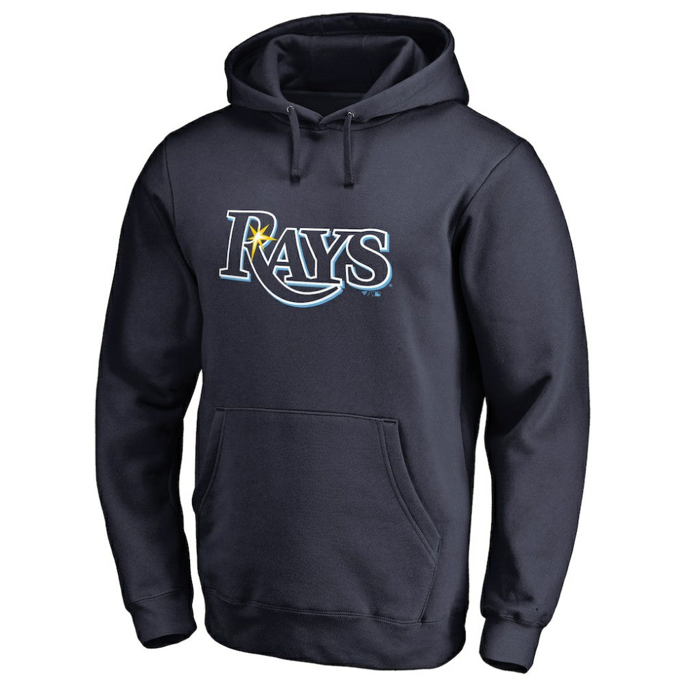 Tampa Bay Rays Official Logo Fitted Pullover Hoodie - MLB Hoodies