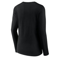 Pittsburgh Pirates Women's Team Color Primary Logo V-Neck Long Sleeve T-Shirt - MLB T-shirts