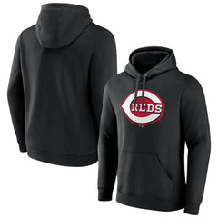 Cincinnati Reds Official Logo Fitted Pullover Hoodie - MLB Hoodies
