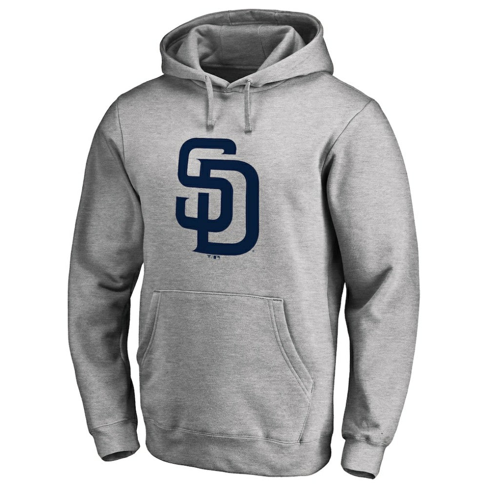 San Diego Padres Official Logo Fitted Pullover Hoodie - MLB Hoodies