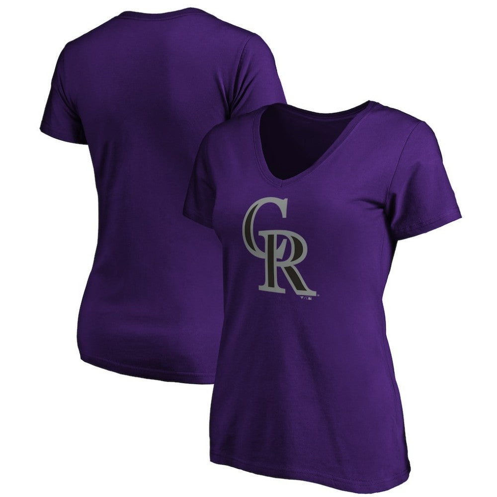 Colorado Rockies Women's Secondary Color Primary Logo T-Shirt - MLB T-shirts