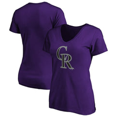 Colorado Rockies Women's Secondary Color Primary Logo T-Shirt - MLB T-shirts