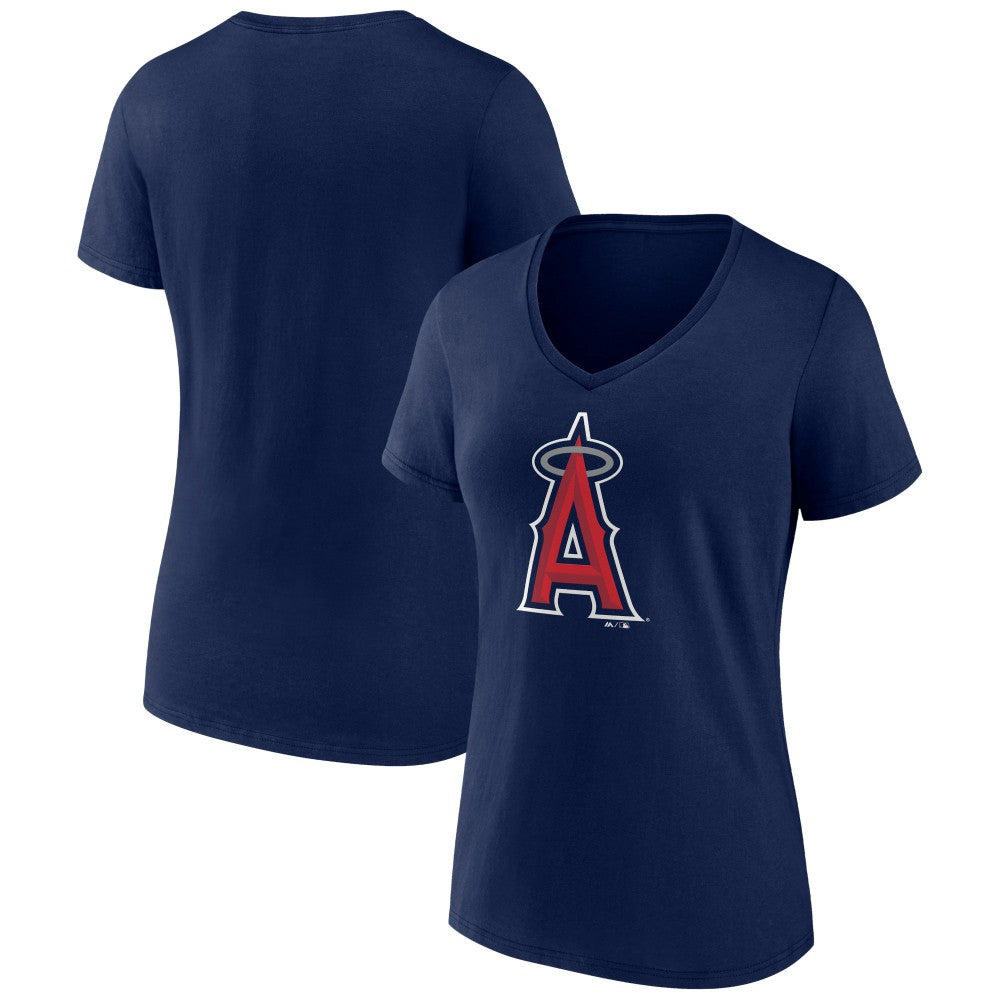 Los Angeles Angels Women's Secondary Color Primary Logo T-Shirt - MLB T-shirts