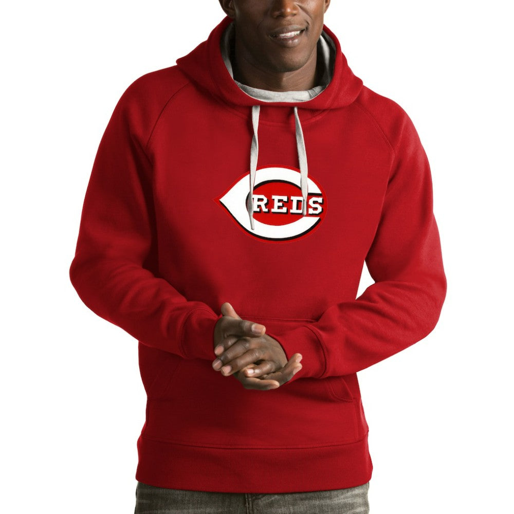 Cincinnati Reds Antigua Victory Pullover Hoodie - MLB Hoodies