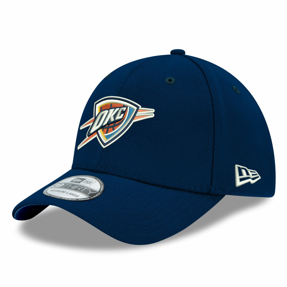 Navy Oklahoma City Thunder Team Classic 39THIRTY Flex Hat | NBA