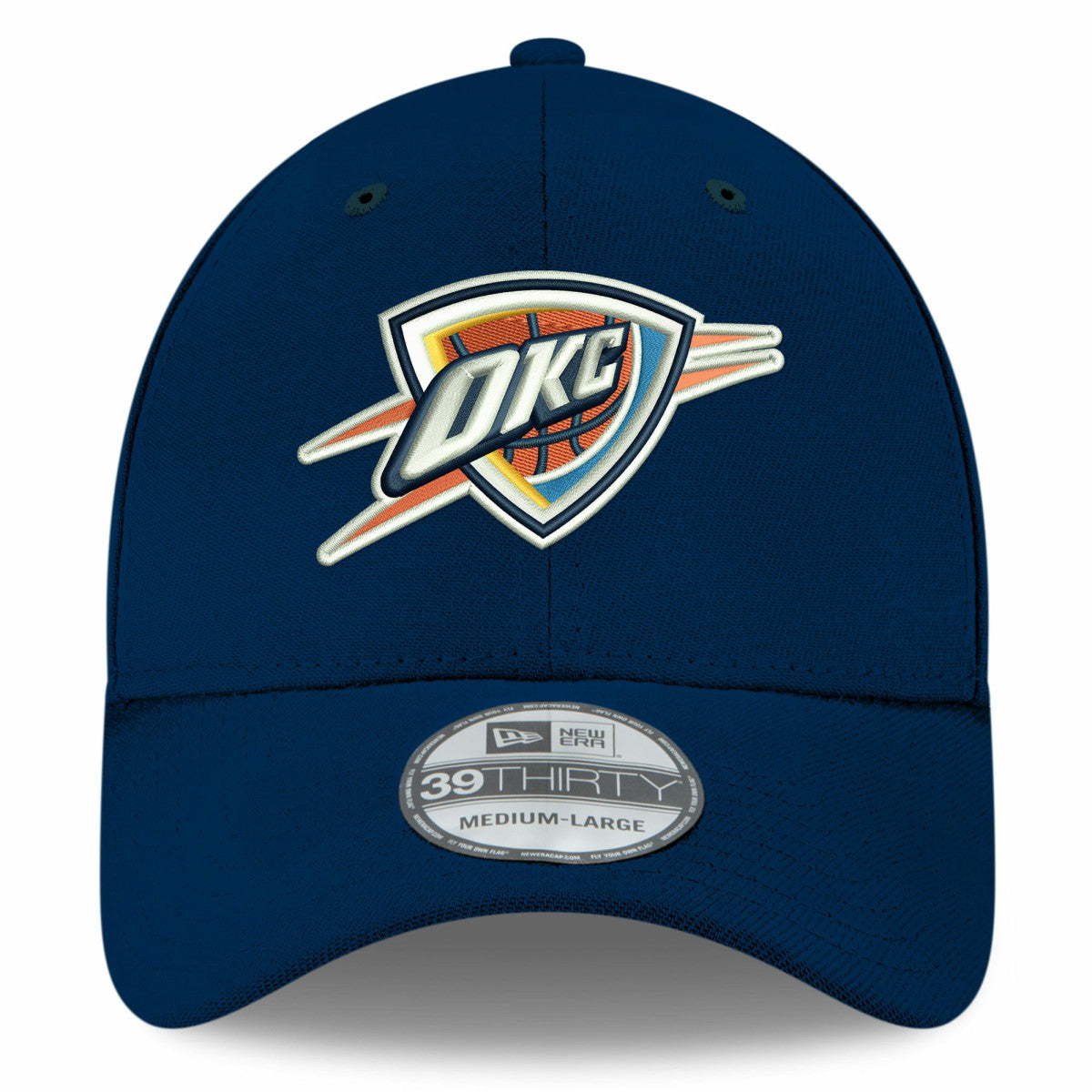 Navy Oklahoma City Thunder Team Classic 39THIRTY Flex Hat | NBA