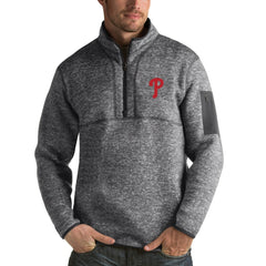 Philadelphia Phillies Antigua Fortune Half-Zip Sweater - MLB