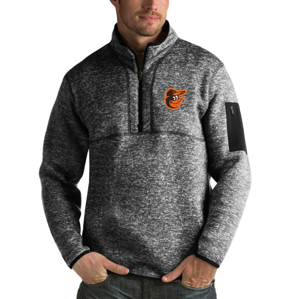 Baltimore Orioles Antigua Fortune Half-Zip Sweater - MLB
