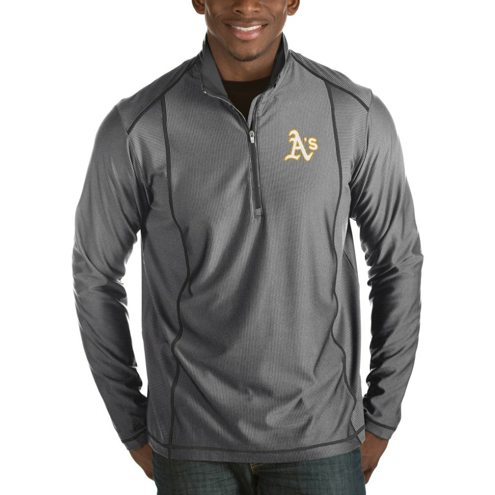 Athletics Antigua Tempo Half-Zip Pullover Jacket - MLB Jackets