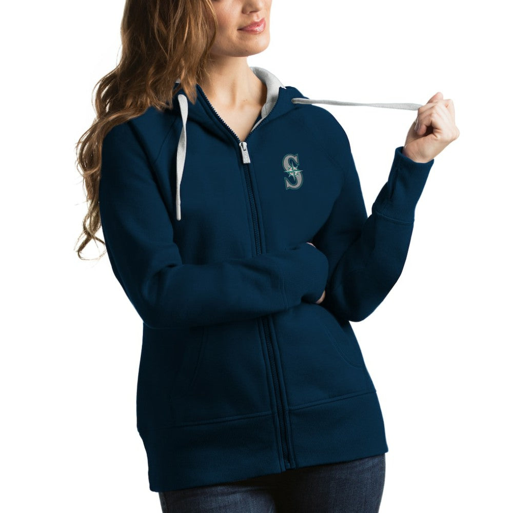 Seattle Mariners Antigua Women's Victory Full-Zip Hoodie - MLB Hoodies